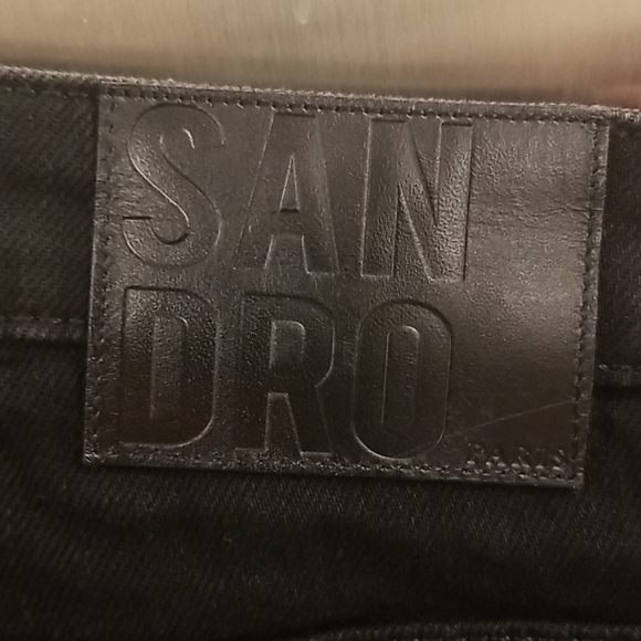 💕SANDRO💕 Rudolphe High Waist Flared Leg Jeans ~ Black 42 EU NWT - Picture 13 of 16